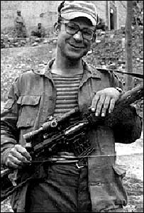 Vladimir Grigoryev in Panjsher Valley, Afghanistan, 1986 [(photo courtesy of same)]