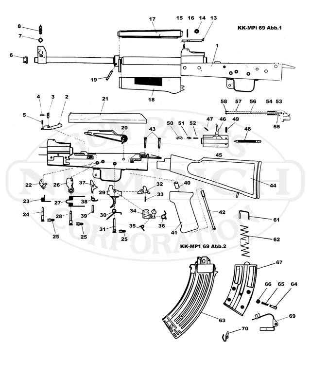  [MPI-69 MDL Accessories. In: GunpartsCorp.com. Numrich Gun Parts, abgerufen am 28. August 2015 (englisch, Explosionszeichnung).]
